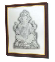 Ganesh Ji Swept Frame Mirror