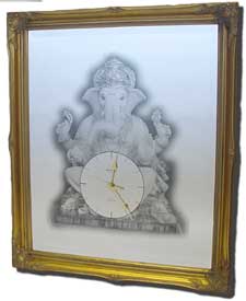 Ganesh Ji With Clock