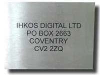 Etched Stainless Steel Plate