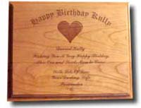  Engraved Wooden Plaque