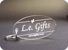 Clear Cast Acrylic Keyfob